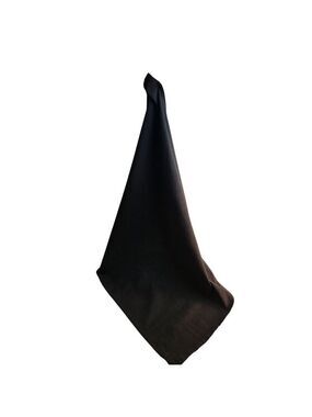 2 Black 100% Cotton Dish Towel 26x26 in with hanging loop Kitchen Linen